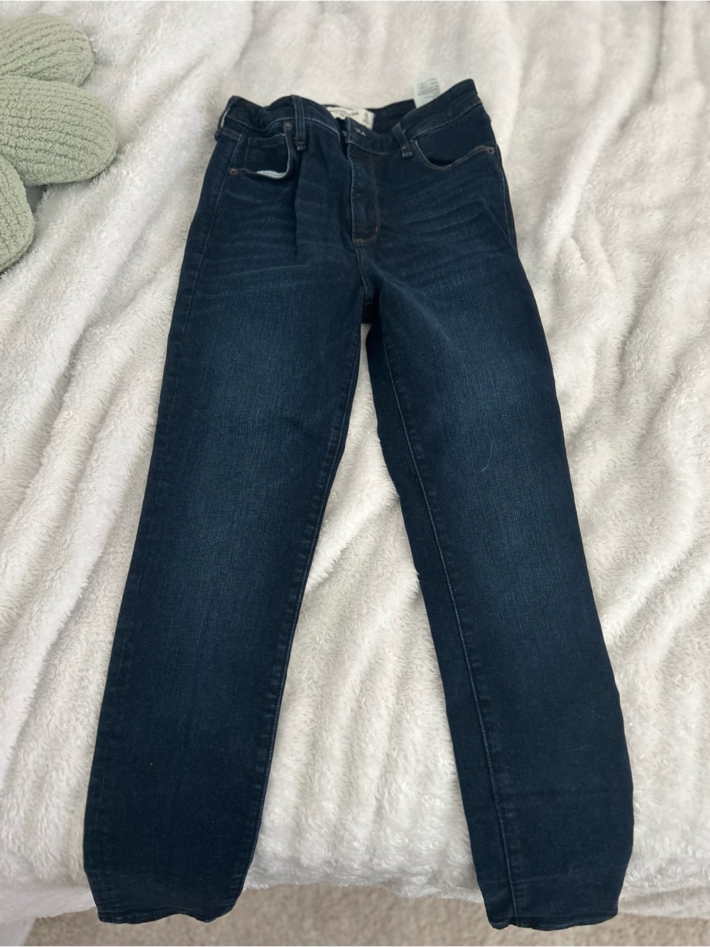 Abercrombie Dark Wash High-Rise Super Skinny Jeans